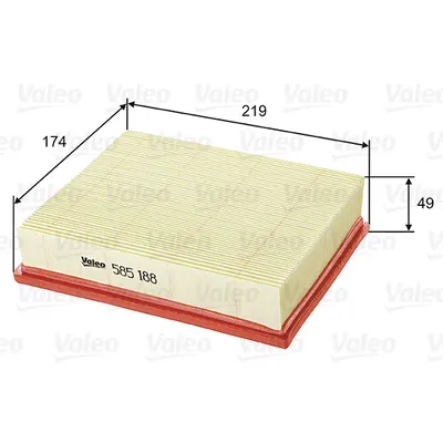 Filtru aer VALEO 585188