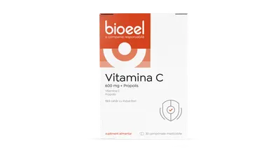 Vitamina C cu propolis 600mg, 30 comprimate, Bioeel