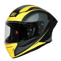 Casca moto integrala, Origine Pista Elementary, culoare galben negru mat, marime S