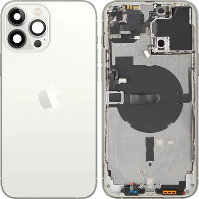 Capac Baterie Apple iPhone 13 Pro Max, Cu Carcasa Mijloc, Argintiu, Swap