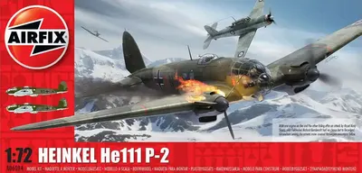 Model asamblat Airfix Militar : Avioane - bombardier german Heinkel He 111 P-2