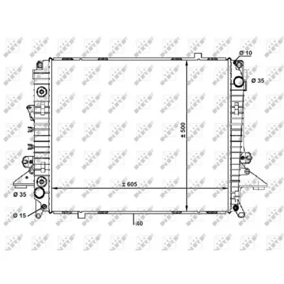 Radiator, racire motor NRF 58463