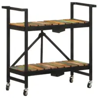 Gossi carucior de bucatarie, 87x36x81 cm, lemn masiv reciclat
