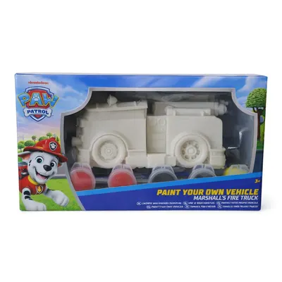 Set creativ Paw Patrol Masina 3D de Colorat cu Pensula si 6 Culori, diverse modele