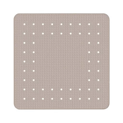Covor baie anti-alunecare Wenko Mirasol, 54 x 54 cm, gri - bej