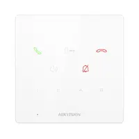 Post interior interfon audio Hikvision DS-KH6000-E1/WH, 9 butoane, microfon inclus, difuzor inclus, interfata: 1 RJ-45 100 Mbps,