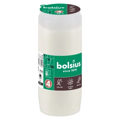 Candela Rezerva Nr.5, Bolsius, Alb, 76 Ore