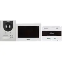 Kit videointerfon IP Dahua KTD01-S2(F), 2 MP, 1 familie, ingropat, 7 inch, control de la distanta, PoE
