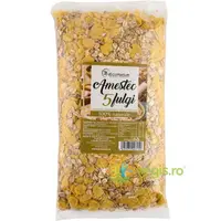 Amestec 5 Fulgi (Orz, Secara, Grau, Ovaz, Porumb) 500g