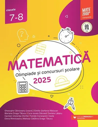 Matematică. Olimpiade şi concursuri şcolare. Clasele VII-VIII - Paperback brosat