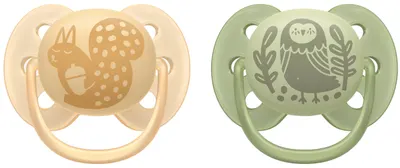 Suzete Philips Avent - Ultra moi, 6-18 luni, 2 bucăți, pasăre/arici