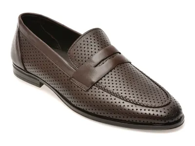 Mocasini eleganti OTTER maro, 25M125, din piele naturala
