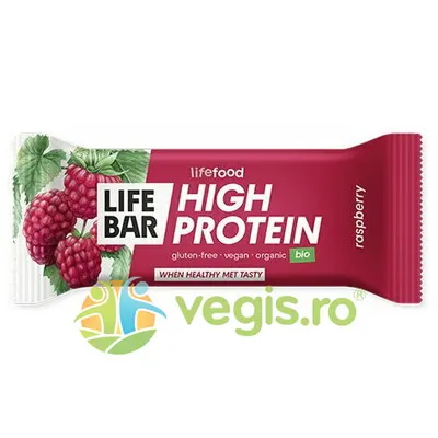 Baton Proteic cu Zmeura Ecologic/Bio 40g