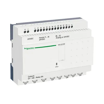 Releu Intel. Comp. Zelio Logic -20 I O -24 V C.C. -Cu Ceas -Fara Afisaj