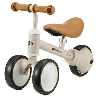Bicicleta de echilibru KinderKraft - Cutie, bej deschis