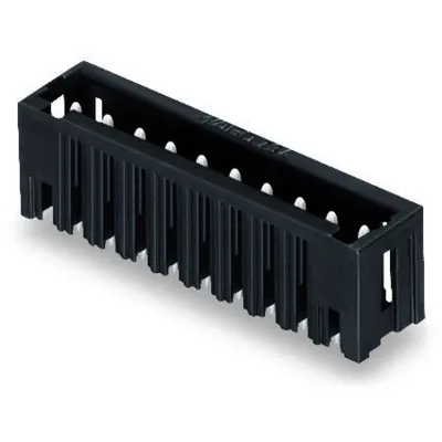 THR male header; 1.0 x 1.0 mm solder pin; straight; 100% protected against mismating; Pin spacing 3.5 mm; 12-pole; black