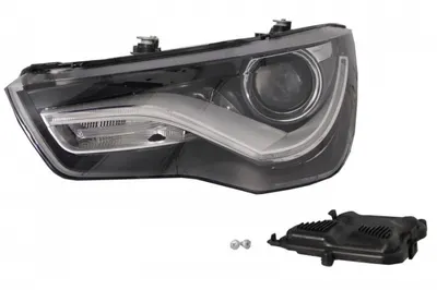 Far fata Stanga (D3S LED, electric, cu motor, culoare insert: cromat, culoare semnalizator: transparent) potrivit AUDI A1