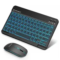 Kit Tastatura Mouse Wireless Techsuit AirCombo WKM1, BT / Wi-Fi, Negru