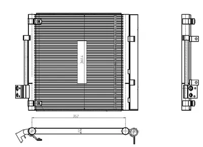 Condensator clima (cu uscator) potrivit TESLA MODEL S Electric 09.12