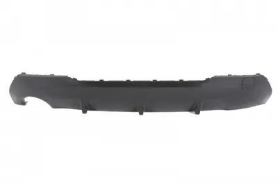Bara inferior spate, fara grund, M-PAKIET, negru-mat, cu un decupaj pentru teava de evacuare: stanga potrivit BMW 1 F40 Hatchback 07.19