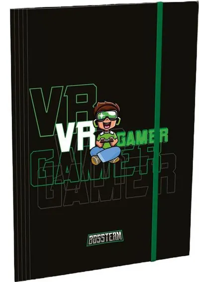 Dosar cu bandă elastică Lizzy Card Bossteam VR Gamer - A4