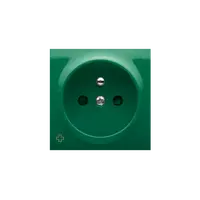Carcasa pentru priza simpla, antibacterial, verde
