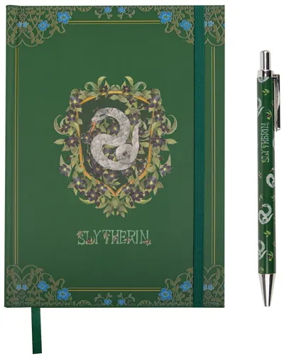 Set caiet cu pix CineReplicas Movies: Harry Potter - Slytherin