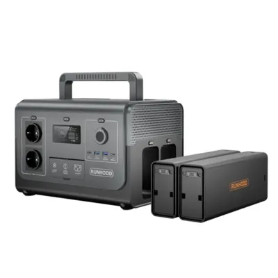 Statie portabila de energie modulara Rallye 1200, 648Wh, 1200W, cu 2 acumulatori interschimbabili
