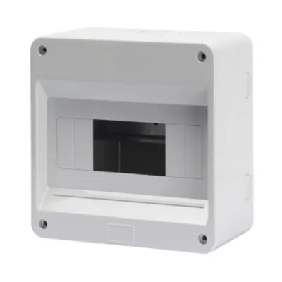 Enclosure Pre-Arranged Fpr Terminal Block - With Door - Walls With Perforation Center - 8 Module - Ip40