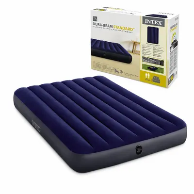 Saltea gonflabila dubla, Intex, Dura-Beam Fiber-Tech, 137 x 191 x 25 cm, 272 kg