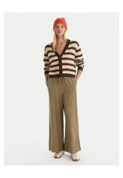 Cardigan dama maro - bej - dungi