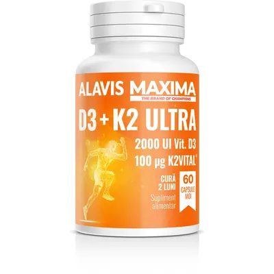 Vitamina D3+K2 Ultra 60cps moi