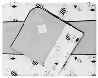 Set 2 piese lenjerie din bambus pentru pat Texpol - Pisici