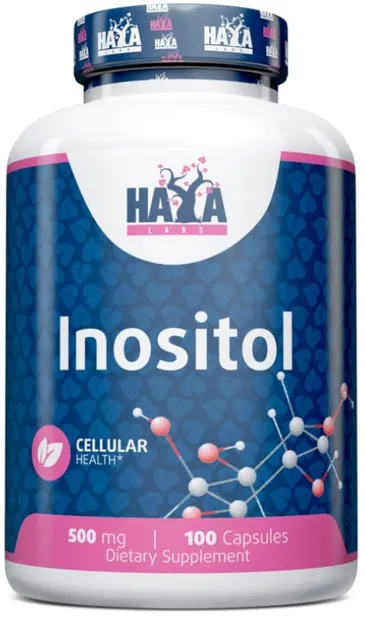 Inositol, 500 mg, 100 capsule, Haya Labs
