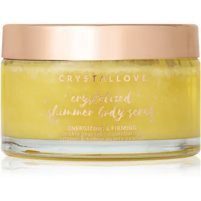 Crystallove Clear Quartz Shimmer Body Scrub exfoliant pentru corp 200 g