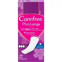 Absorbante Zilnice Carefree Panty Plus Large Fresh, 20 Bucati