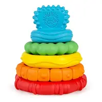 Jucarie multisenzoriala si de dentitie Stacking Teether, 1 bucata, Baby Einstein