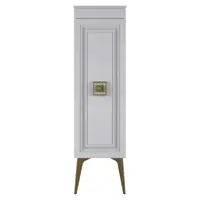 Dulap soldat baie Nile alb-auriu 35x145 cm