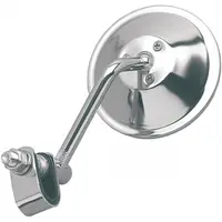 Oglinda moto Rotunda CLAMP-ON, culoare crom, picior 10 cm
