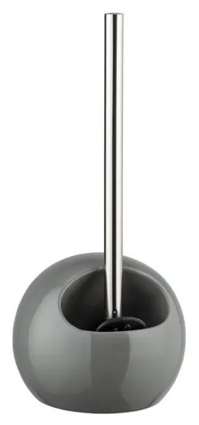 Perie de toaletă Wenko - Rimless, Ø18 х 40 cm, gri