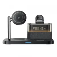 Incarcator Retea Wireless Yesido DS37 Display 3in1, 25W, 1.67A, Negru