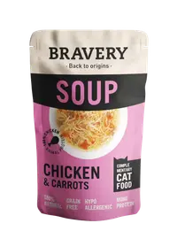 Hrana Umeda Pisici, Bravery Soups Cat, Pui si Morcovi, 40 g