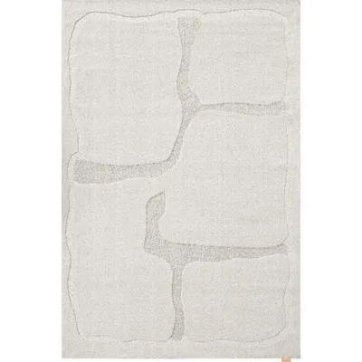 Covor gri deschis din lână 200x300 cm Morphic Organica – Agnella