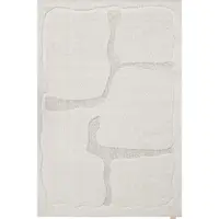 Covor gri deschis din lână 200x300 cm Morphic Organica – Agnella