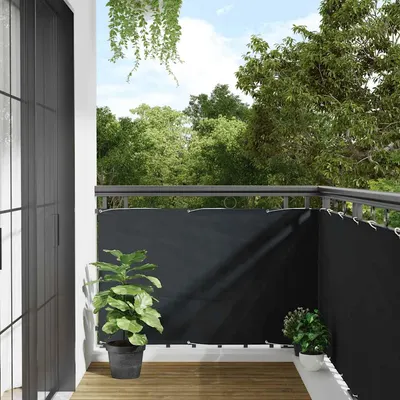 vidaXL Paravan de balcon, antracit, 90 x 300 cm, țesătură oxford