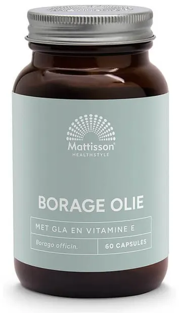 Borage Oil, 1000 mg, 60 capsule, Mattisson Healthstyle