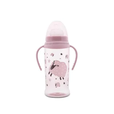 Biberon cu manere Lorelli My Friend 350 ml Mellow Rose