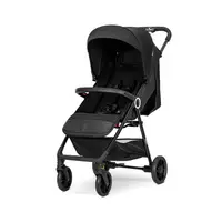 Carucior pentru copii Lorelli Noir Black, sistem de pliere cu o singura mana, suspensii, suport pentru picioare reglabil, greutate suportata 22 kg