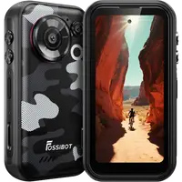 Telefon mini Fossibot F116 Pro cu Action Camera 4K Ultra-Wide, 5G, Dual SIM, 4-inch 120Hz, Dimensity 7300, 12GB RAM, 256GB, Optical Image Stabilization, NFC, 3600mAh, Android 16, Grey