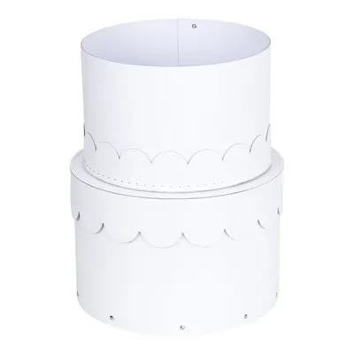 Cutii de depozitare albe 2 buc. din carton cu capac ø 26x17,5 cm Wilma Paper Laminate – Bigso